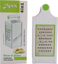 Apex Plastic Multi Purpose 4 In 1 Slicer And Grater