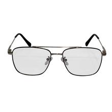 Black/Silver Square Eyeglasses Frame For Men