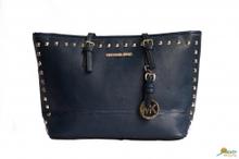 Mk Bag in black Color with Golden Dotted Line