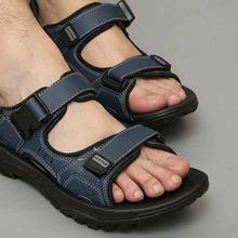 Detachable Rubber Beach Sandals Summer Casual Slippers Dual Use PU Shoes For Men