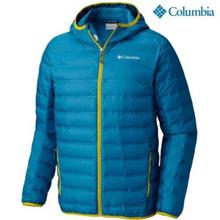 Columbia 1737891489 Lake 22 Down Hooded Jacket For Men- Blue