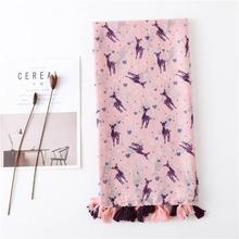 Korean Style Sun Protection Premium Printed Scarves For