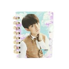 Brown/Blue Luhan Printed Notebook