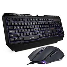 Rapoo V100 Backlit Gaming Keyboard  + Gaming Mouse Combo - (Black)