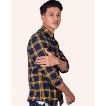 Woolen Casual Winter Check Full Shirt For Men-RMS-R-D65-053