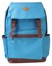 Torquoise Blue Double Compartment Backpack For Men - 6007