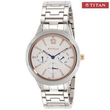 Titan Neo White Dial Chronograph Watch For Women - 2588KM01