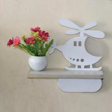 Modern Design Wall Light Featuring Flower Pot & Helicopter