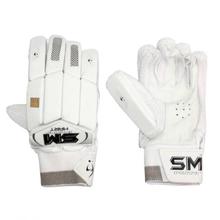 SM Hart Cricket Batting Gloves - White