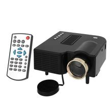 Mini Portable 1080P HD Home LED Projector w/ AV, SD, VGA, HDMI - Black