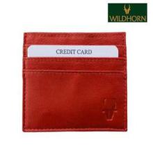 WildHorn Genuine Leather Credit Card Holder-RedWHCardholder