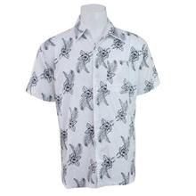 Big Flower Printed Half Shirt For Men