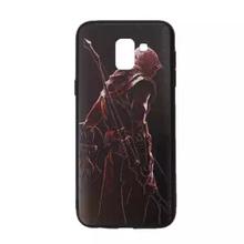Warrior Printed Back Cover For Samsung GalaxyJ6 - Black