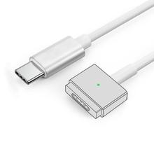 COTECi USB C Magnetic Adapter USB C to 2 T-Tip Cable Cord  2m PD 60W 85W 100W Power Typec magsafe2 Old MacBook Pro After 2012 Year