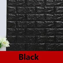 DIY Self Adhensive 3D Brick Wall Stickers Living Room Decor Foam Waterproof Wall Covering Wallpaper For TV Background Kids Room