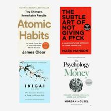 The Psychology Of Money+Ikigai+The Subtle Art Of Not Giving+Atomic Habits l 4 Books Best Seller - Books |