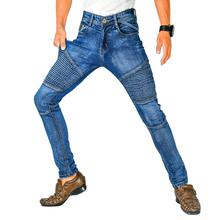 Virjeans Stretchy Ripped Design Biker Denim Choose Pant (VJC 701) Light Blue