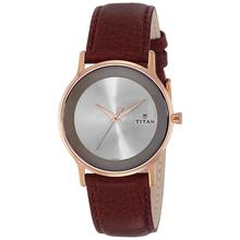 Titan Champagne Dial Analog Watch For Men-1672WL01