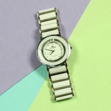 White Round Dial Analog Watch For Women