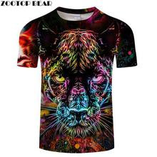 3D T Shirts Animal T-shirts Men Colorful T shirt Summer Short Sleeve