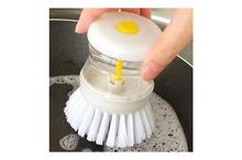 Dish / Washbasin Plastic Cleaning Brush With Liquid Soap Dispenser 2 pcs.