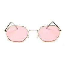 Pink Shade Golden Metal Frame Sunglasses