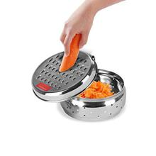 Sumeet Stainless Steel Spill Free Vegetable Grater with Storage