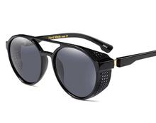 New Fashion SteamPunk Sunglasses Men & Woman  Round Side Mesh Style Sun Glasses Brand Designer Vintage Punk