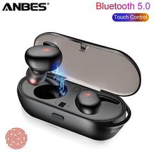 ANBES TWS Wireless Mini Bluetooth 5.0 Earphone Touch