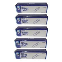 Double A Combo Of 5 Paper Clips Boxes 28mm - Silver
