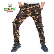 Virjeans Mens Combat Box Joggers Pant -mix Green(VJC 668)