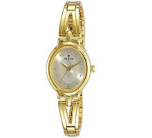 Titan Karishma Revive Analog Champagne Dial Women's Watch 2594YM01