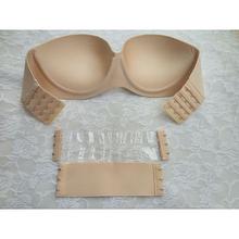 Moods n Designs Nude Spandex Strapless  Lightly Padded and Seamless Pushup Nude Bra