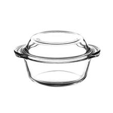 Pasabahce Round Casserole with Cover (2.175 Ltrs)-1 Pc