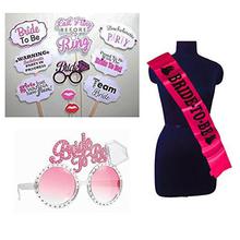 Party Propz Bachelorette Combo (Bride To Be Sash+Eyeglass+ Bride To Be