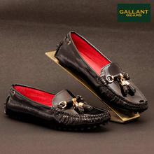 Gallant Gears Pink Leather Loafers For Women - ( 9193-29  )