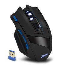 FashionieStore mouse ZELOTES F-15 Dual-mode Gaming Mouse 2500DPI Wired/Wireless Adjustable DPI