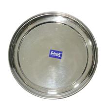 Everest Stainless Steel 8" Rajbhok Dinner Plate - 6 Pcs. Set