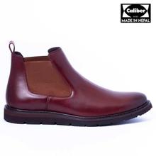 Caliber Shoes Wine Red Chelsea Boots For Men - ( 481 C )