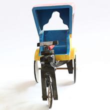 Multcolor Wooden Rickshaw For Kids