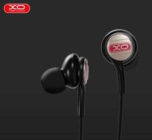 Xo S21 Wire Controlled Music Headphone Intelligent Control Ear Barrier Noise Anti Oxidation Metal Plug Earphone.