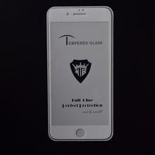 9H Polished Full Glue Tempered Glass for iPhone 8 Plus Black