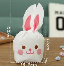 Hot selling 10pcs/lot Cute Rabbit Ear Cookie Bags Gift Bags For