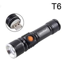 Goodland USB LED Flashlight Hand Rechargeable LED Torch