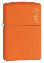 Zippo Orange Matte With Logo lighter