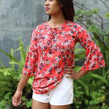 Flower Printed T-shirt For Women