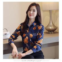 blusas mujer de moda 2019 womens tops blouses Button Floral