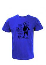 Wosa -BobMarley Football Blue Print Half Sleeve Tshirt for Men