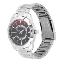 3123SM03 Black Dial EDM Collection Analog Watch For Men -(Silver)