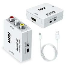 AV TO HDMI Video/Audio Converter Adapter-White